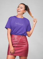 Reflect - purple oversized Tshirt