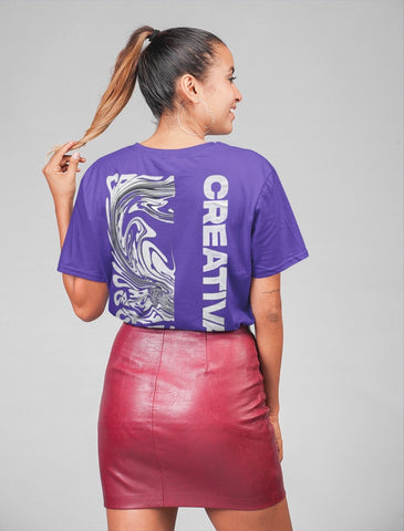 Reflect - purple oversized Tshirt